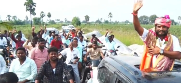 భారీ ర్యాలీతో భీమరాజు నర్సింగ్ నామినేషన్ దాఖలు