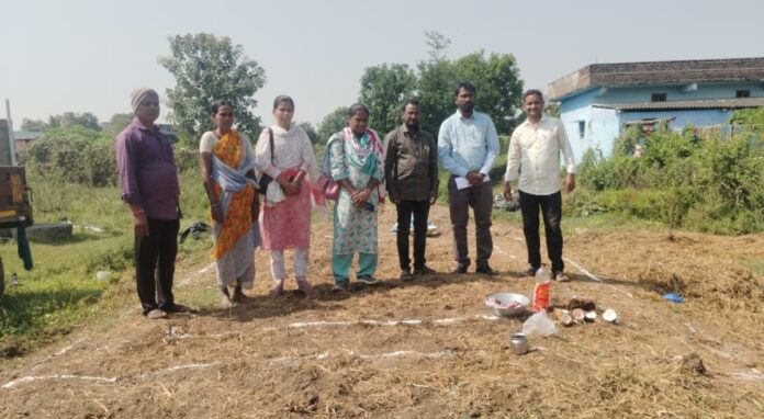 Construction of livestock sheds under the Employment Guarantee Scheme.