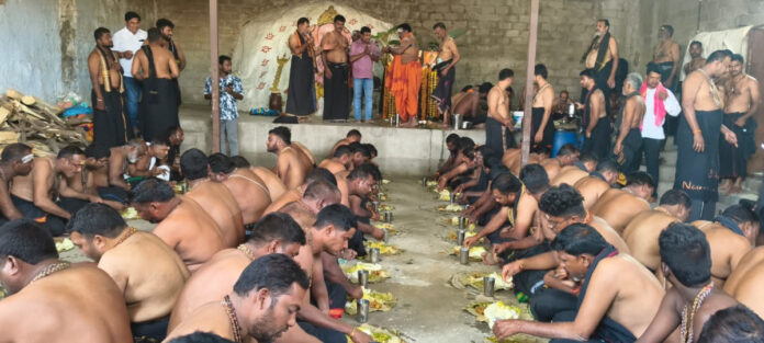 Daily donation under the auspices of Ayyappa Seva Samiti