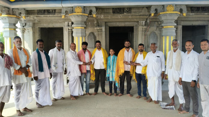 ఆలయ నిర్మాణానికి విరాళం