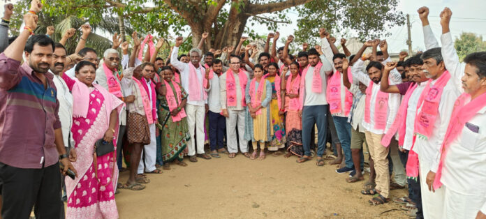 Joining BRS in the presence of former MLA Mecha