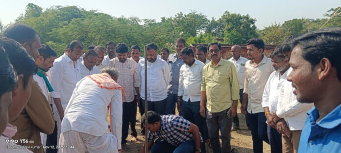 MLA Thota laid the foundation stone for development works