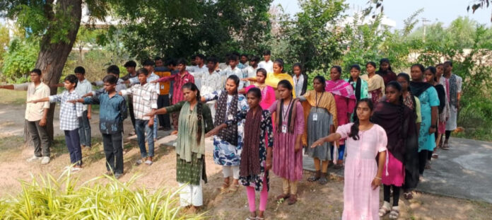 Reading of the Preamble to the Constitution in college..