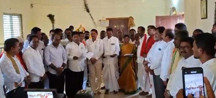 Swearing in of new Pochamma Temple committee members