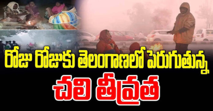 తెలంగాణలో పెరుగుతున్న చలి తీవ్రత..
