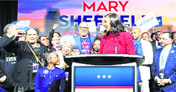 Mary Sheffield becomes Detroit's first female mayor
