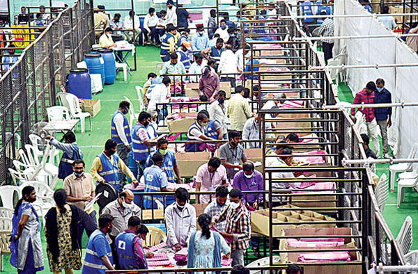 రేపు ఉదయం 8 గంటల నుంచి జూబ్లీహిల్స్ ఓట్ల లెక్కింపు