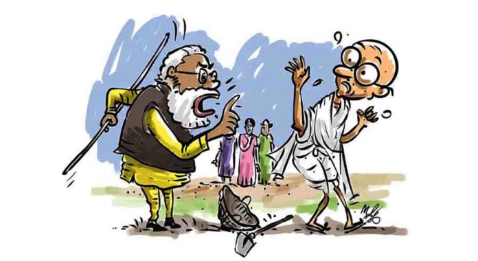 కరెన్సీపైనా గాంధీ బొమ్మను తొలగిస్తారేమో?