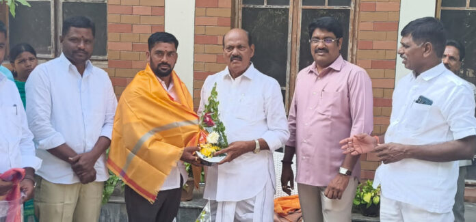 A grand honor for the new Sarpanch of Secunderabad