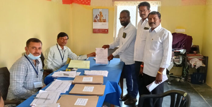 Bandi Swamys nomination as Tadicherla Sarpanch candidate