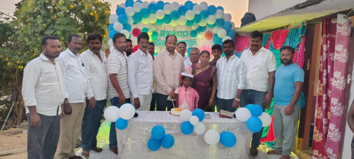Busireddy blesses the child