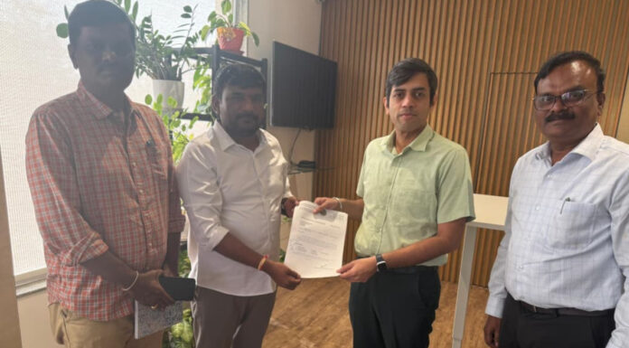 పార్కును ధ్వంసం చేయడం పట్ల ఖైరతాబాద్ కమీషనర్ కు ఫిర్యాదు