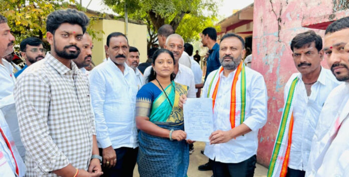 MLA Thota participated in the nomination ceremony of Sarpanch candidates