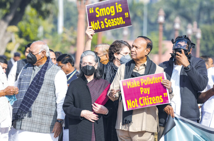 Delhi air pollution hits Parliament