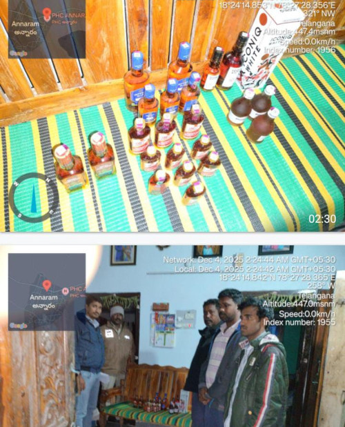 బెల్ట్ షాపుపై పోలీసుల మెరుపు దాడి