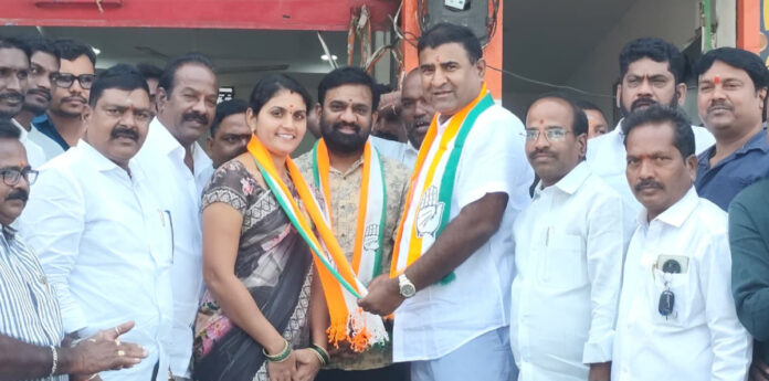 Sarpanch candidate joins Congress party