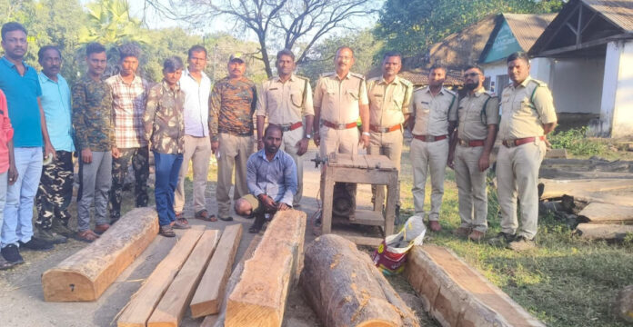 టేకు కలప పట్టివేత.. నిందితుల అరెస్ట్