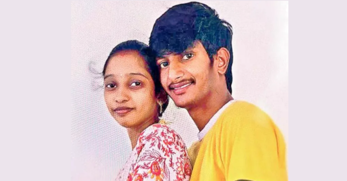 లారీ ఢీకొని యువ జంట దుర్మరణం