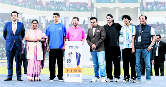 అరుణ్ జైట్లీ స్టేడియంలో మెస్సీ బృందం