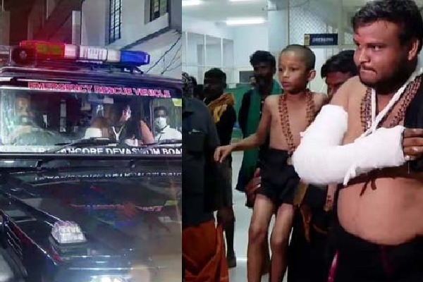 శబరిమలలో ఏపీ భక్తులపైకి దూసుకెళ్లిన ట్రాక్టర్..