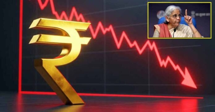 రూపాయి పతనానికి ఆర్థిక మంత్రికి వింతభాష్యం