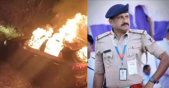 పోలీసు ఇన్స్పెక్టర్ సజీవదహనం