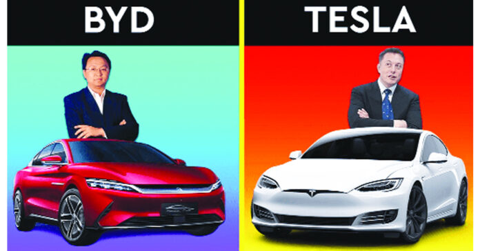 టెస్లాను దాటిన బీవైడీ