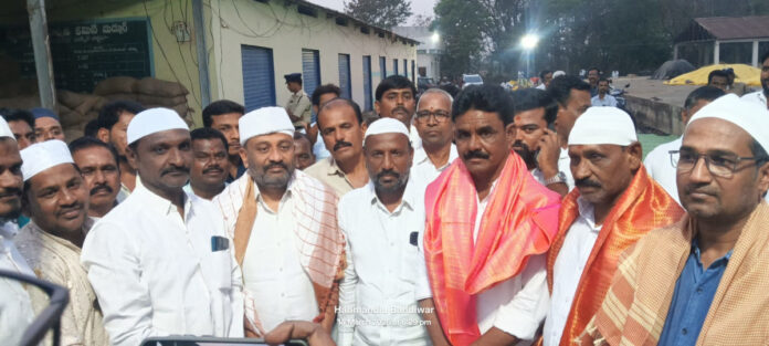 MLA Thota participating in the Iftar dinner