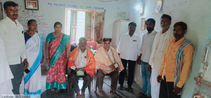 Sarpanch honours Maibapur sanitation workers