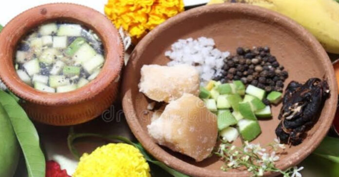 The blossoming spring gums