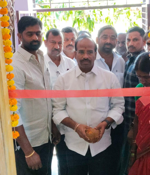 అమీర్ నగర్ లో ఇందిరమ్మ ఇంటి గృహప్రవేశం