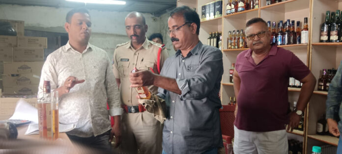 Excise CI inspects wine shop
