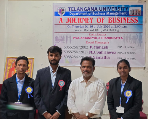 యూనివర్సిటీలో ఎ జర్నీ ఆఫ్ బిజినెస్ కార్యక్రమం..