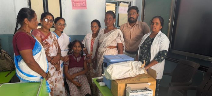 HPV vaccination for students at Kasturba Gandhi schools.