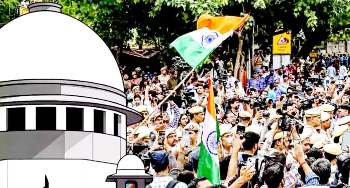 No action will be taken against the protesters.