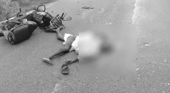 Horrific road accident... man dies on the spot.