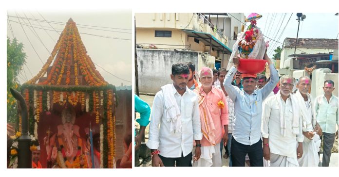 పార్టీ (బి)లో కర్ర వినాయకుని శోభయాత్ర