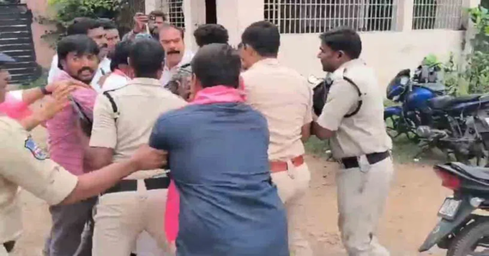 Police stop former MLA at MGM Hospital