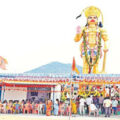 48-feet-hanuman-statue-in-mulugu-district