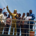 gram-panchayat-workers-hand-over-petition-to-ambedkar-statue