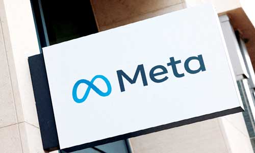 FILE PHOTO: The logo of Meta Platforms' business group is seen in Brussels, Belgium December 6, 2022. REUTERS/Yves Herman