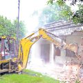 Demolition of Gandhi Memorial Building