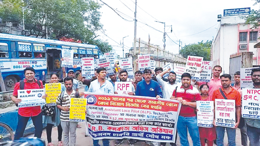  Unemployed protest in Kolkata