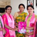 wife-of-brs-mla-candidate-ganesh-bigal-who-conducted-the-election-campaign