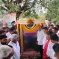 mla-laid-the-foundation-stone-for-the-construction-of-wadi-bridge-with-a-cost-of-nine-and-a-half-crores