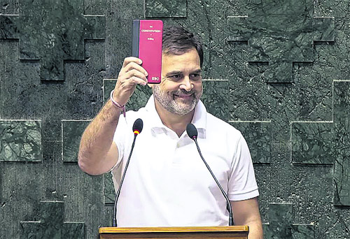 Red book in Rahul's hand