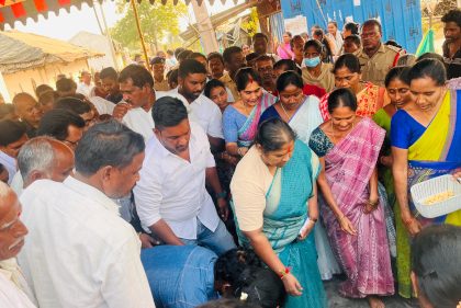 Minister Seethakka inaugurated Muyyalamma Thalli Road