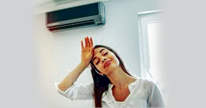 Are you sitting in the AC all day because it's hot?
