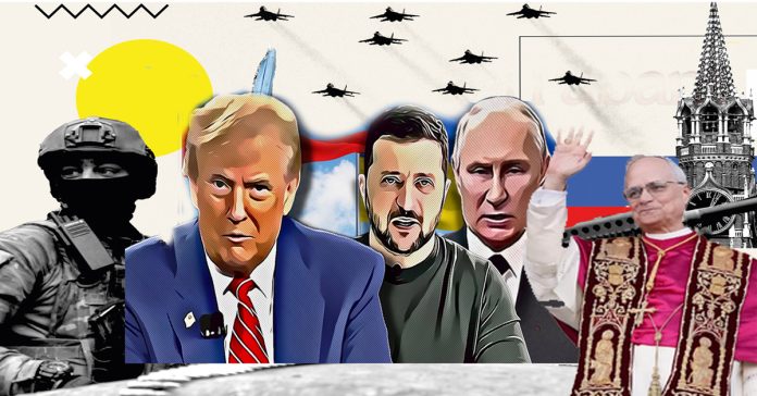 Trump raises hands after phone call with Putin, Pope as mediator?