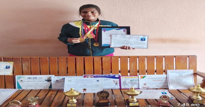 A student excelling in sports